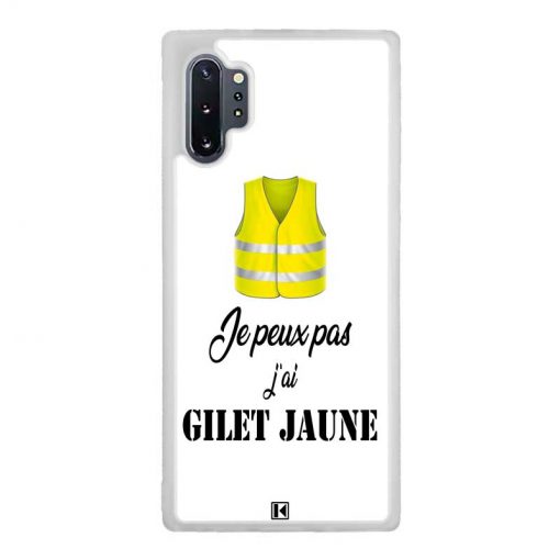 Coque Galaxy Note 10 Plus – Je peux pas j'ai Gilet jaune