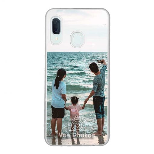 theklips-coque-pour-samsung-galaxy-a20e-personnalisee-contour-souple-transparent