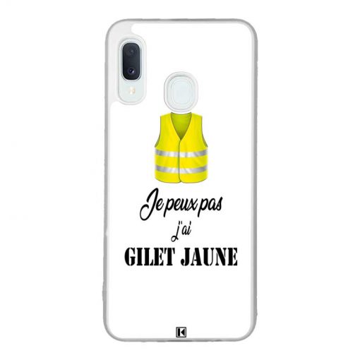 Coque Galaxy A20e – Je peux pas j'ai Gilet jaune