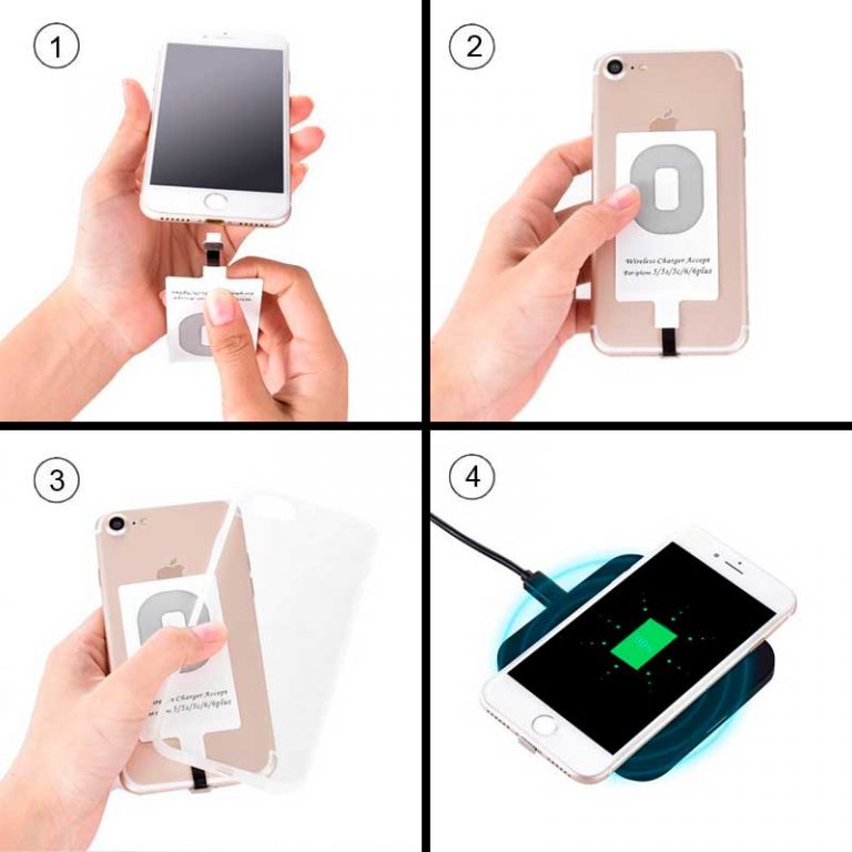 Récepteur QI charge sans fil Micro USB Type B THEKLIPS