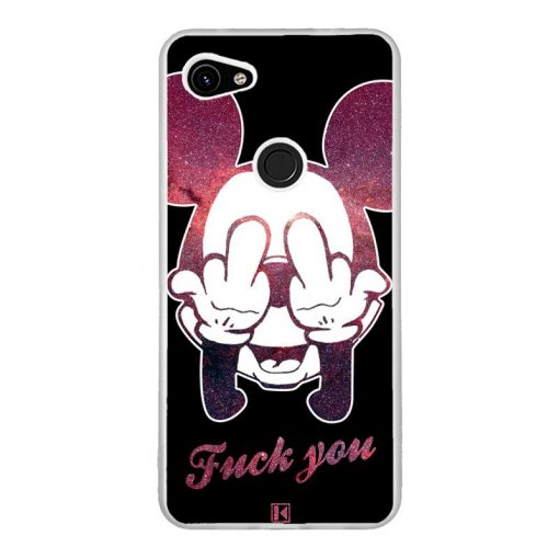 Coque Google Pixel 3A XL – Mickey Fuck You