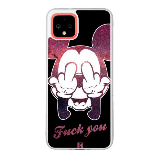 Coque Google Pixel 4 – Mickey Fuck You