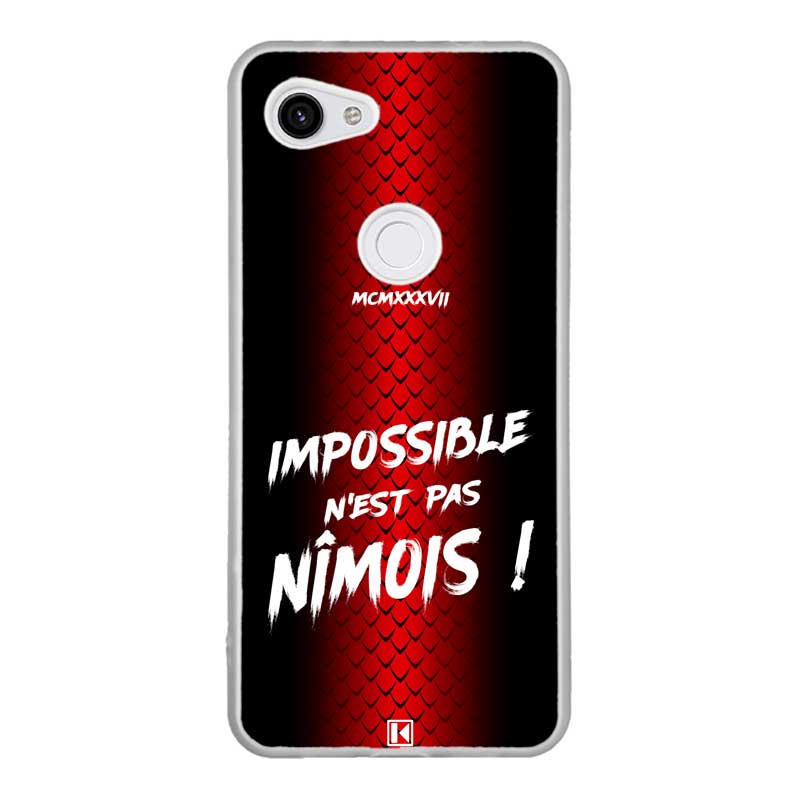 theklips-coque-google-pixel-3a-impossible-nest-pas-nimois Coque Google Pixel 3A – Impossible n'est pas Nîmois