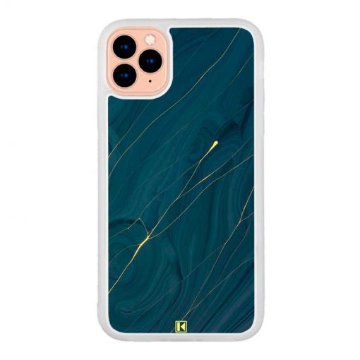 Coque iPhone 11 Pro – Dark blue marble