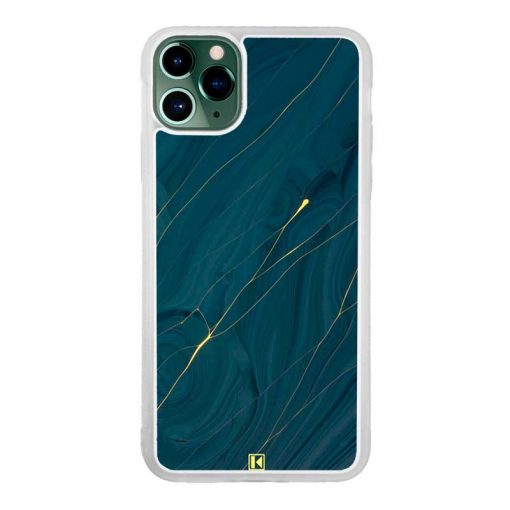 Coque iPhone 11 Pro Max – Dark blue marble