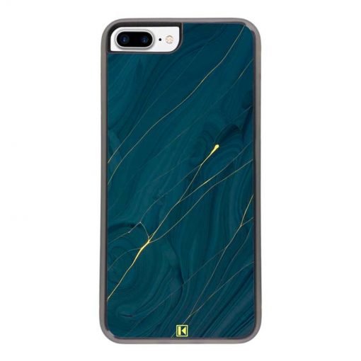Coque iPhone 7 Plus / 8 Plus – Dark blue marble