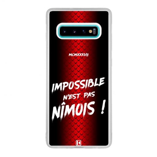 Coque Galaxy S10 Plus – Impossible n'est pas Nîmois