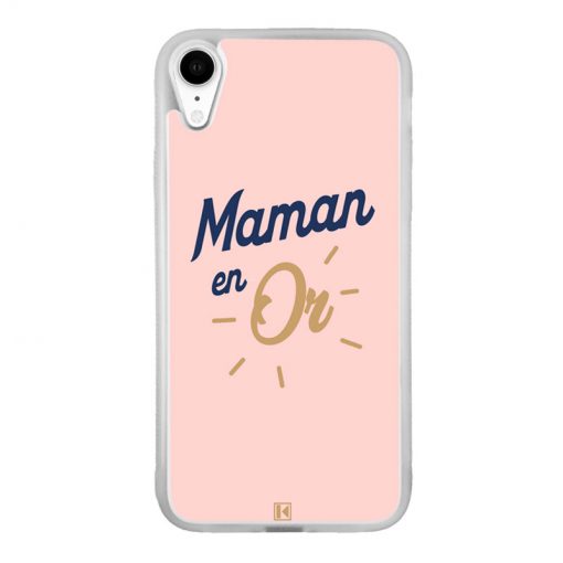 Coque iPhone Xr – Maman en Or