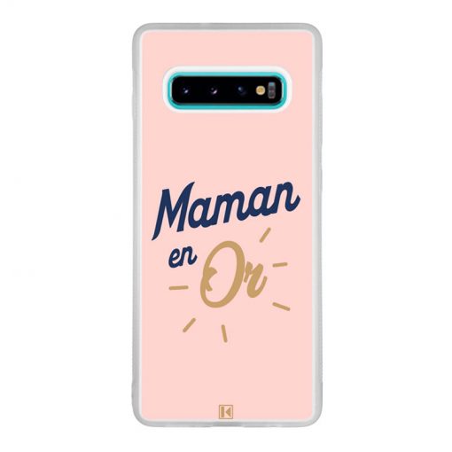 Coque Galaxy S10 Plus – Maman en Or