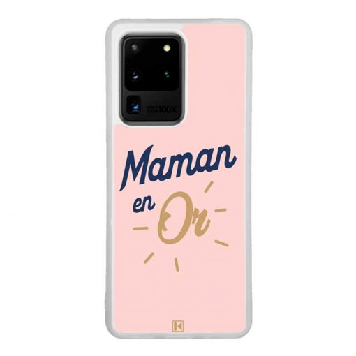 Coque Galaxy S20 Ultra – Maman en Or