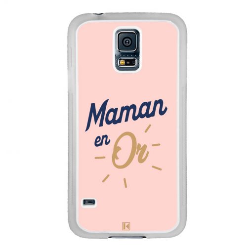 Coque Galaxy S5 – Maman en Or