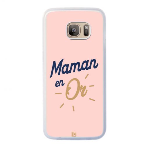 Coque Galaxy S7 Edge – Maman en Or