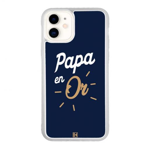 Coque iPhone 11 – Papa en Or