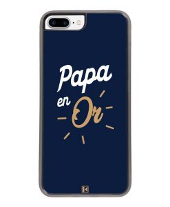 Coque iPhone 7 Plus / 8 Plus – Papa en Or