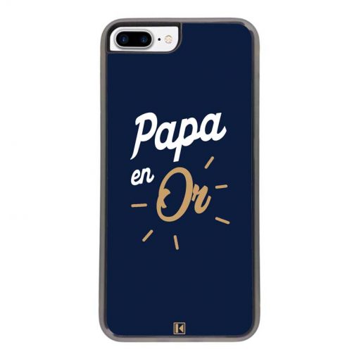 Coque iPhone 7 Plus / 8 Plus – Papa en Or