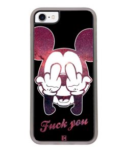 Coque iPhone SE (2020) – Mickey Fuck You