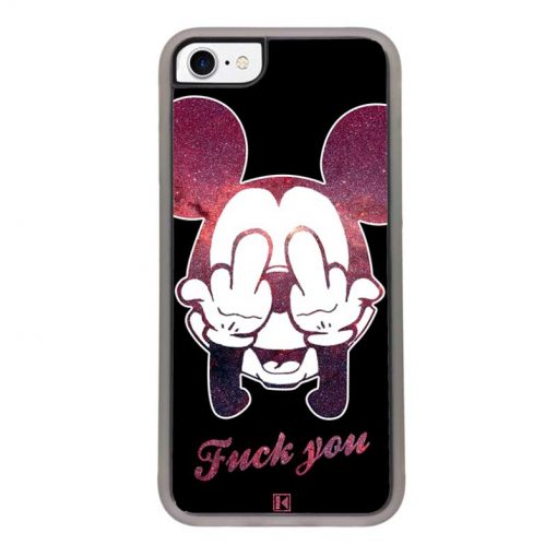 Coque iPhone SE (2020) – Mickey Fuck You