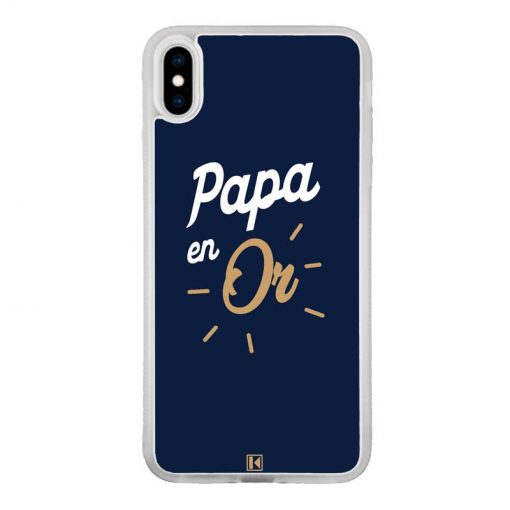 Coque iPhone Xs Max – Papa en Or