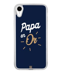Coque iPhone Xr – Papa en Or
