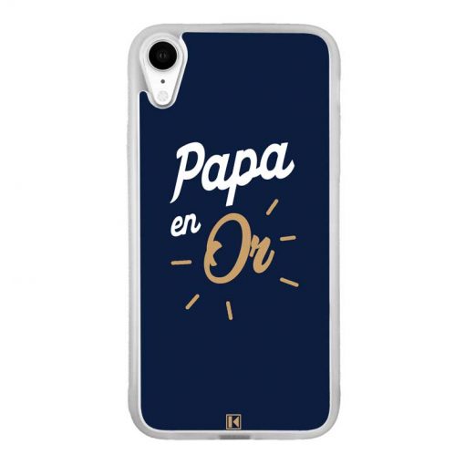 Coque iPhone Xr – Papa en Or