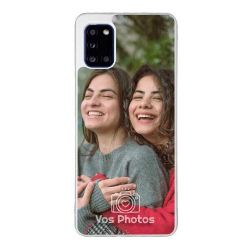 theklips-coque-pour-samsung-galaxy-a31-personnalisee-contour-souple-transparent