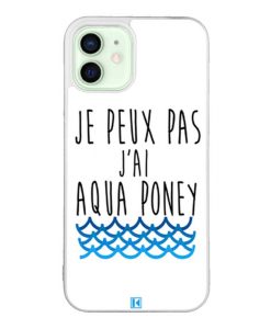 Coque iPhone 12 / 12 Pro – Je peux pas j'ai aqua poney