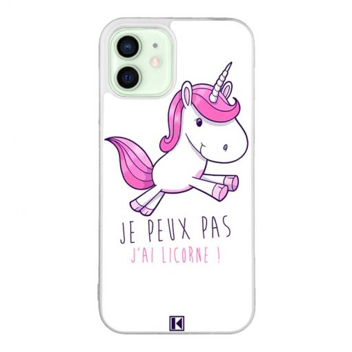 Coque iPhone 12 / 12 Pro – Je peux pas j'ai Licorne