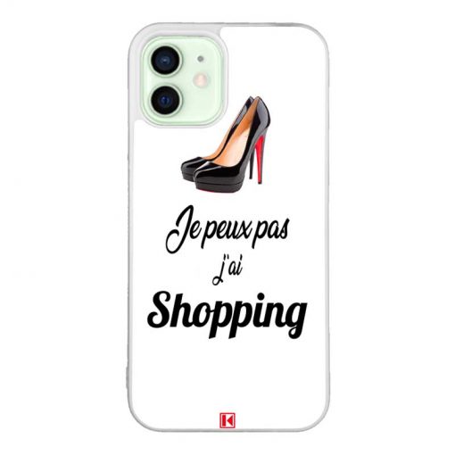 Coque iPhone 12 / 12 Pro – Je peux pas j'ai Shopping