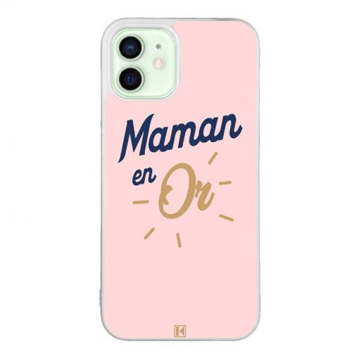 Coque iPhone 12 / 12 Pro – Maman en Or