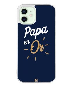 Coque iPhone 12 / 12 Pro – Papa en Or