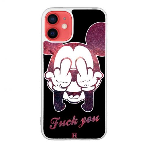 Coque iPhone 12 Mini – Mickey Fuck You