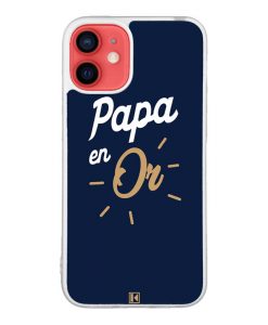 Coque iPhone 12 Mini – Papa en Or