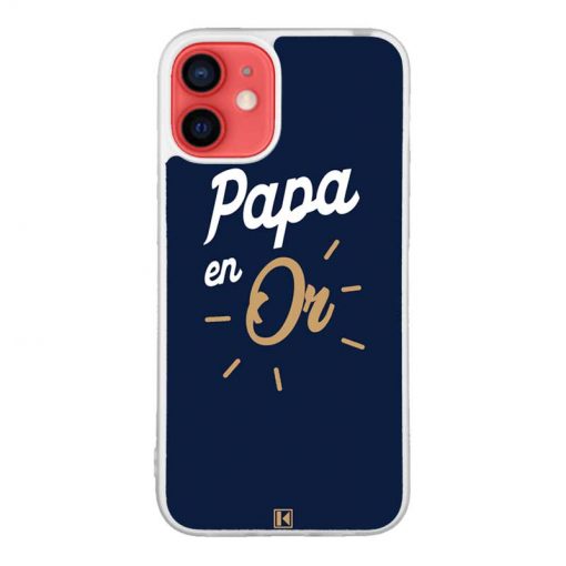 Coque iPhone 12 Mini – Papa en Or