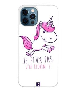 Coque iPhone 12 Pro Max – Je peux pas j'ai Licorne