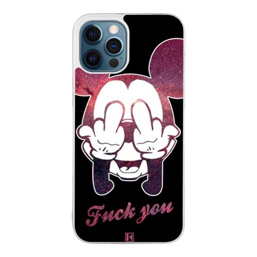 Coque iPhone 12 Pro Max – Mickey Fuck You