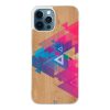 Coque iPhone 12 Pro Max – Multi triangle on wood