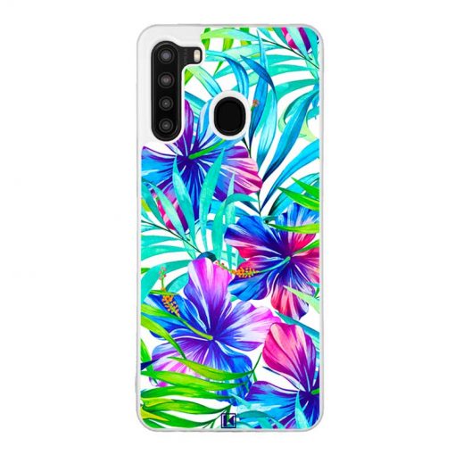 Coque Galaxy A21 – Exotic flowers