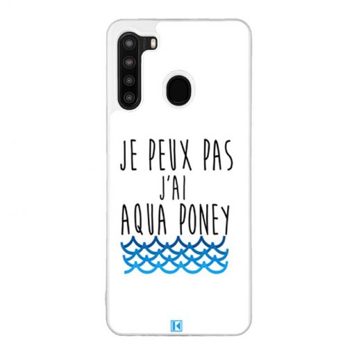 Coque Galaxy A21 – Je peux pas j'ai aqua poney