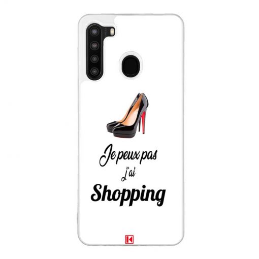 Coque Galaxy A21 – Je peux pas j'ai Shopping