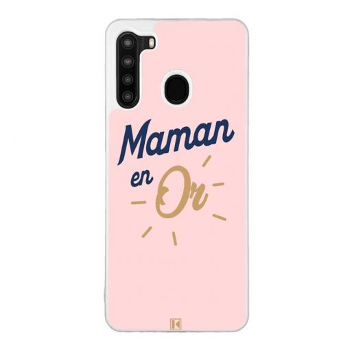 Coque Galaxy A21 – Maman en Or