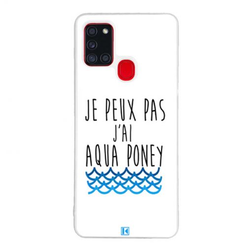 Coque Galaxy A21s – Je peux pas j'ai aqua poney