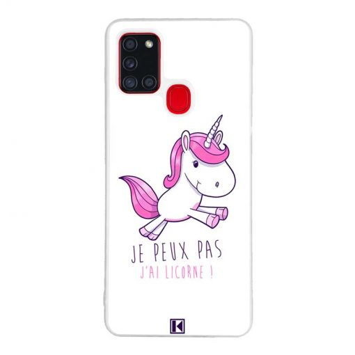 Coque Galaxy A21s – Je peux pas j'ai Licorne