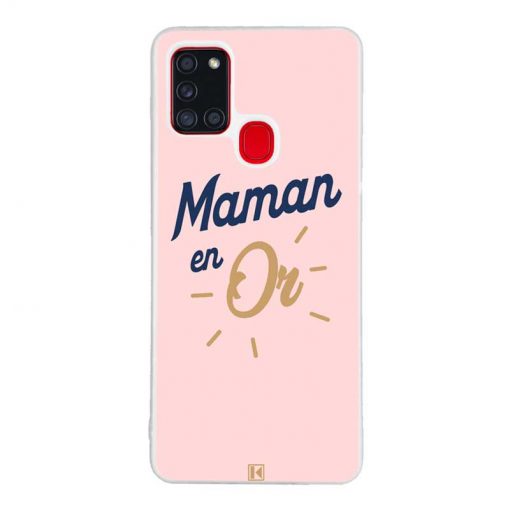 Coque Galaxy A21s – Maman en Or