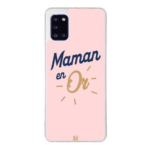 Coque Galaxy A31 – Maman en Or