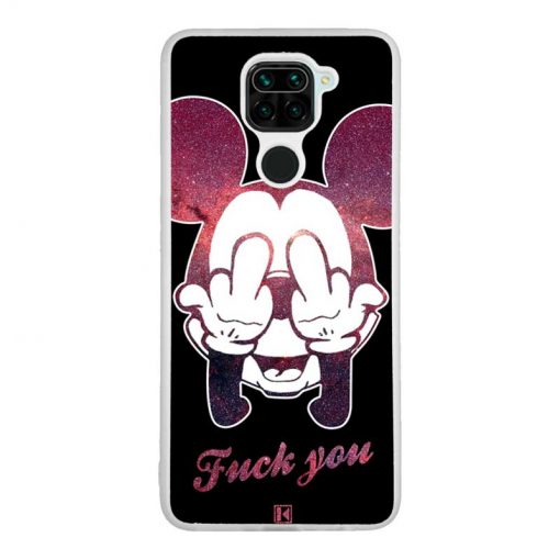 Coque Xiaomi Redmi Note 9 – Mickey Fuck You