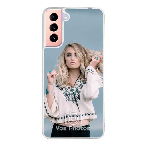 theklips-coque-pour-samsung-galaxy-s21-plus-personnalisee-contour-souple-transparent