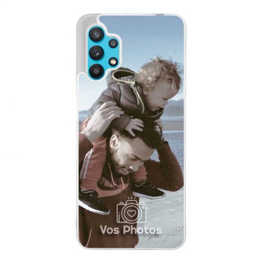 theklips-coque-pour-samsung-galaxy-a32-5g-personnalisee-contour-souple-transparent