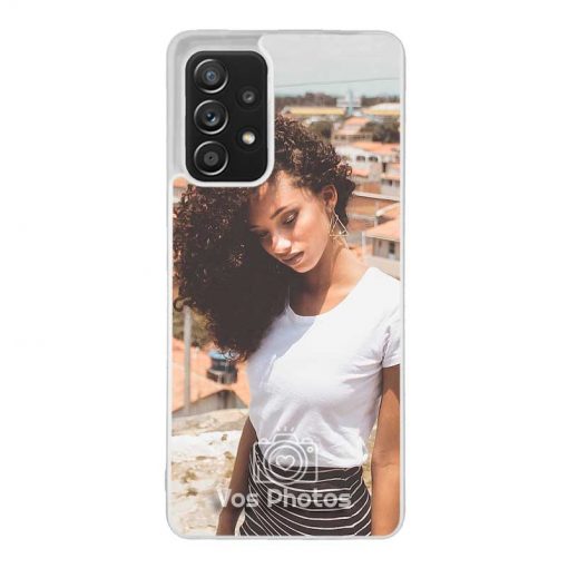 theklips-coque-pour-samsung-galaxy-a52-5g-personnalisee-contour-souple-transparent