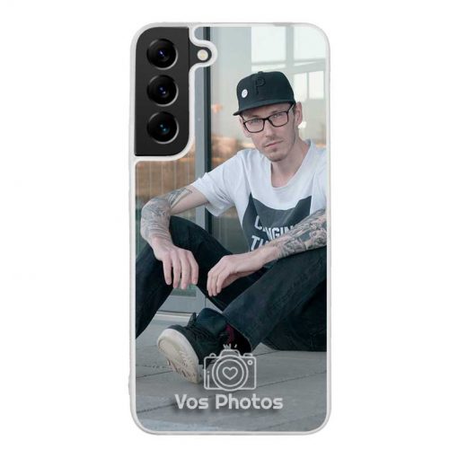 theklips-coque-pour-samsung-galaxy-s22-plus-personnalisee-contour-souple-transparent