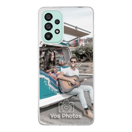 theklips-coque-pour-samsung-galaxy-a73-personnalisee-contour-souple-transparent